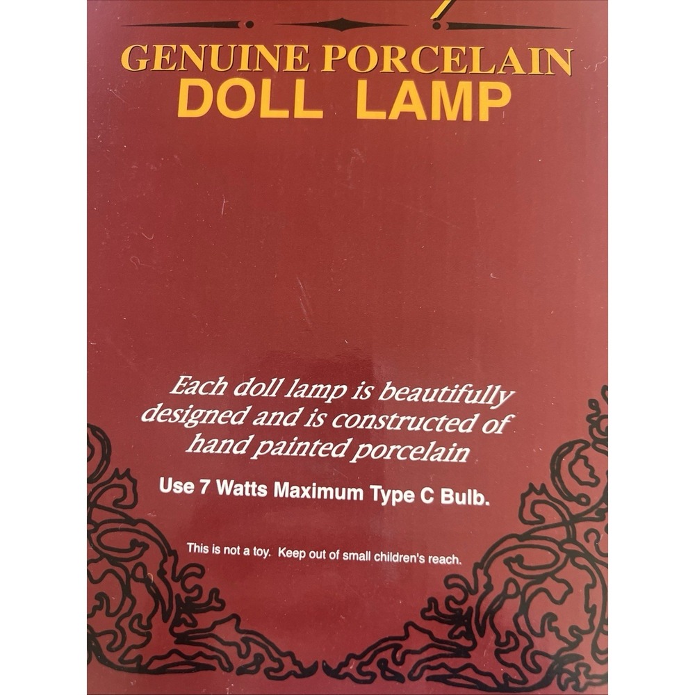 Century Collection Genuine Porcelain Doll Lamp - Picture 6 of 6